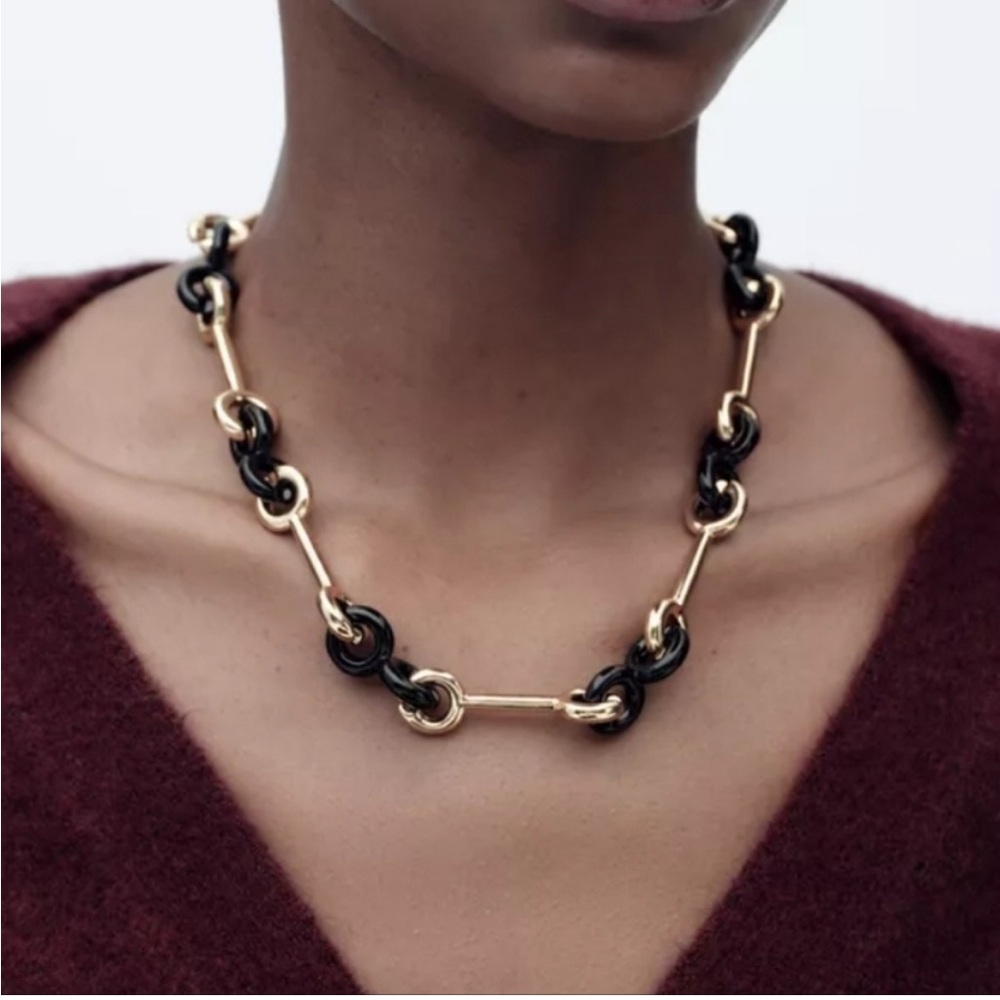 Zara mixed chain necklace